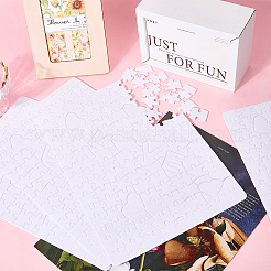 6 puzzle vierge en papier thermocollant pour enfants adultes&nbsp;DIY-SP0004-28B