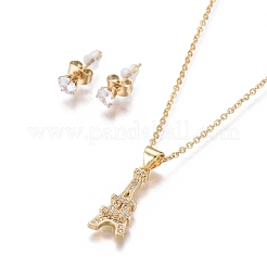 Set di gioielli in acciaio inossidabile 304&nbsp;SJEW-F214-01G