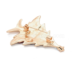 Weihnachtsbaum-Legierung Strass-Anstecknadeln für Kleidung&nbsp;LS-JEWB-H033-08A-KCG