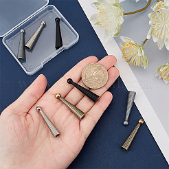 8 Stück 4 Farben Legierung Bolo Tie Ersatz Kordelende&nbsp;FIND-PH0018-04