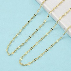 Collane con catena in ottone da 3 mm&nbsp;NJEW-P339-02B-G