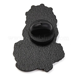Rose Blume San Judas Zinklegierung Emaille Pins Brosche&nbsp;LS-JEWB-S033-03B-05