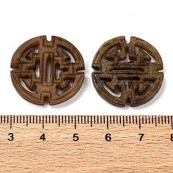 Gefärbte natürliche Xiuyan-Jade geschnitzte Langlebigkeitsanhänger&nbsp;G-M195-09B
