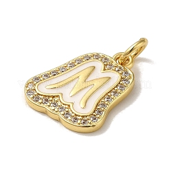 Ottone micro spianare pendenti zirconi&nbsp;KK-K354-02G-M