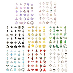 30 Stück 30 Arten Legierung Emaille Anhänger&nbsp;ENAM-YW0003-99