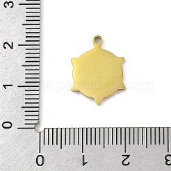 Pendentifs en acier inoxydable 304 émaillés&nbsp;STAS-U039-02G