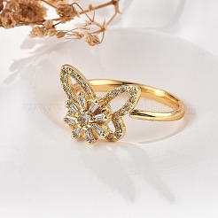 Drehbare Fingerringe für Damen&nbsp;RJEW-B115-01G-01