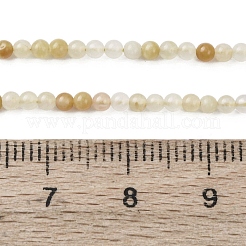Natürlichen Topas Jade Perlen Stränge&nbsp;G-Z116-A12-2mm