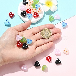 30pcs 6 Farben handgemachte Bunte Malerei-Perlen&nbsp;LAMP-YW0004-26