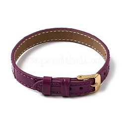 Bracelets en simili cuir avec boucles en acier inoxydable&nbsp;AJEW-Z053-01D