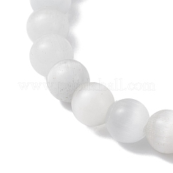 Braccialetti elastici con ciondoli a forma di occhio di gatto&nbsp;BJEW-JB12464-02