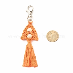Porte-clés pompon en polycoton (coton polyester)&nbsp;KEYC-JKC00315