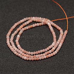 Natürliche sunstone Perlen Stränge&nbsp;G-K182-2mm-12