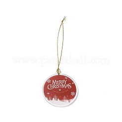 Décoration de pendentif en acrylique sur le thème de Noël&nbsp;LS-HJEW-G021-01A