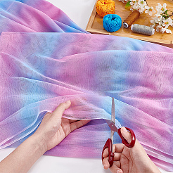 Regenbogenfarbenes Polyester-Mesh-Gewebe&nbsp;DIY-WH0504-162A