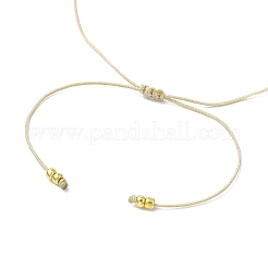 Verstellbare geflochtene Perlenarmbänder aus natürlichem Quarzkristall&nbsp;BJEW-JB11619-02