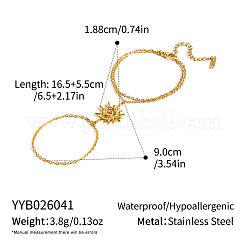 Bracelet de main double couche en acier inoxydable 304&nbsp;BN7044