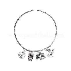 100 pcs 10 pendentifs en alliage de style tibétain&nbsp;TIBEP-CJ0001-34