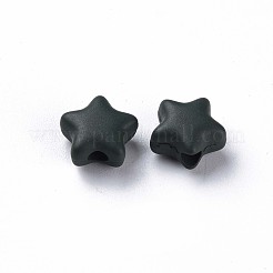 Sprühen gemalte Acrylperlen-Spitzlackiert&nbsp;MACR-S373-45-O