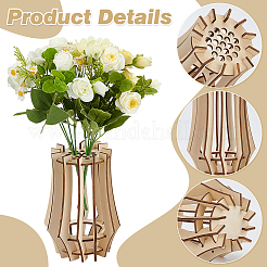 Kits de construcción de jarrones de madera para ramos de flores.&nbsp;DIY-WH0899-68B