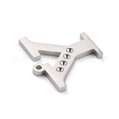 Ciondolo in acciaio inossidabile 304 anti-ossidazione con strass&nbsp;STAS-F267-09Y-P