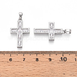 Messing Mikro ebnen Zirkonia Anhänger&nbsp;KK-N257-32P