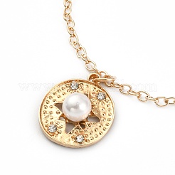 Legierung Rhinestone-Halsketten Tiered&nbsp;NJEW-FS0001-03