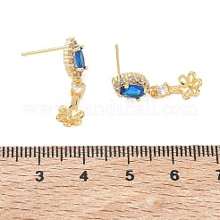 Ohrstecker aus Messing mit Pavé-Zirkonia&nbsp;KK-C172-07G