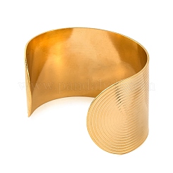Bracelets manchettes ouverts en acier inoxydable 304 pour femmes&nbsp;BJEW-G711-01J-G
