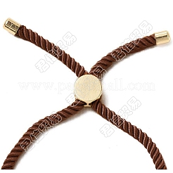 Halbfertige verdrehte Mailänder Seil-Gleitarmbänder&nbsp;FIND-G032-01G