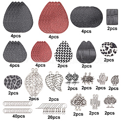 DIY-Sets zum Herstellen von Ohrhängern aus PU-Leder&nbsp;DIY-SC0001-35
