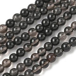 Natürliche Eis Obsidian Perlen Stränge&nbsp;X-G-P590-A03-6mm-02