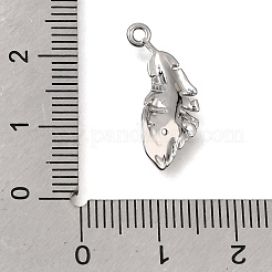 Breloques en laiton zircon cubique transparent&nbsp;KK-CBA15EE-06P