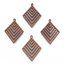 Anhänger aus natürlichem Nussbaumholz&nbsp;WOOD-N011-011