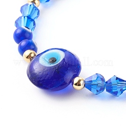 Braccialetti fatti a mano con perline malocchio&nbsp;BJEW-JB06380