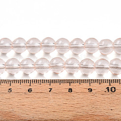 Perles de verre transparentes de peinture de cuisson&nbsp;X1-DGLA-N006-8mm-02