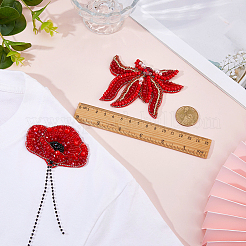 2 pieza de adornos de costura de tela de 2 estilos&nbsp;DIY-FH0010-18