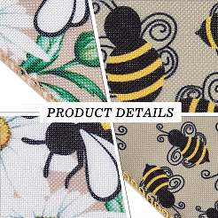 2 rouleau de ruban polyester à 2 motifs sur le thème des insectes&nbsp;OCOR-GF0002-58A