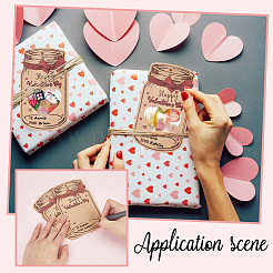Valentinskarte aus Papier&nbsp;DIY-WH0504-901
