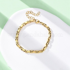 Gliederkettenarmbänder aus 304 Edelstahl für Damen&nbsp;BJEW-C076-04G