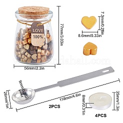 Kits de particules de cire à cacheter pour tampon de sceau rétro&nbsp;DIY-CP0003-60K