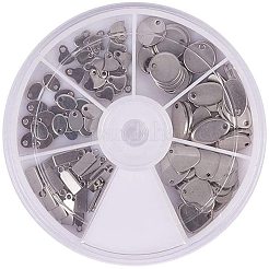 Set di ciondoli con targhette vuote stampate in acciaio inossidabile 304&nbsp;STAS-PH0007-01