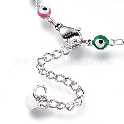 Gliederarmbänder aus 304 Edelstahl&nbsp;BJEW-M203-04P-C