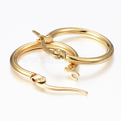 Orecchini a cerchio in acciaio inossidabile 304&nbsp;EJEW-H344-02G
