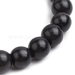 Stretch-Armbänder aus synthetischen türkisfarbenen Perlen für Frauen und Männer&nbsp;BJEW-JB11552-01