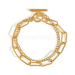 Mehrreihige Armbänder aus 304 Edelstahl&nbsp;ME4213