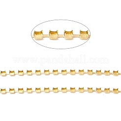 Chaînes de sertissage griffe strass laiton rectangle 50m&nbsp;CHC-C024-01C-G