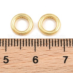 Messing Micro Pave klare Zirkonia europäische Perlen&nbsp;KK-CBA78C7-07G