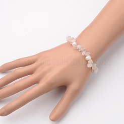 Edelstein-Chip-Stretch-Armbänder&nbsp;BJEW-JB01516-01