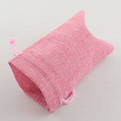 Polyester Imitation Sackleinen Verpackungsbeutel Kordelzugbeutel&nbsp;ABAG-R004-18x13cm-M